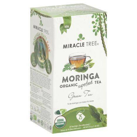Miracle Tree Green Tea, Moringa, Bags - 25 Count