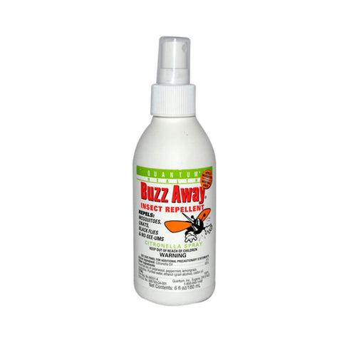 Quantum Health Buzz Away Deet Free Insect Repellent Citronella Spray-6 Oz