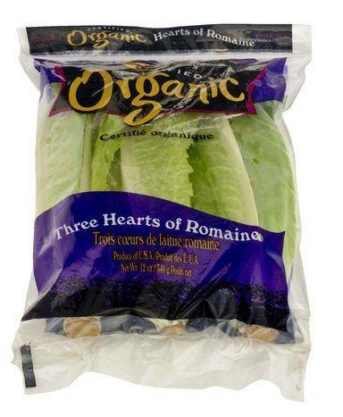 Pure Pacific Organic Hearts of Romaine - 3 Pack
