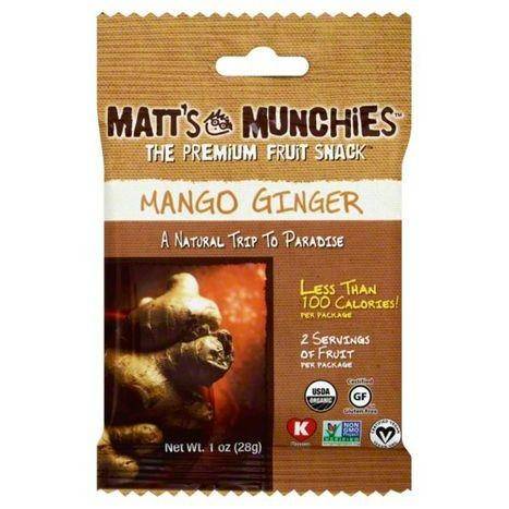 Matt's Munchies Fruit Snack, Mango Ginger - 1 Ounce