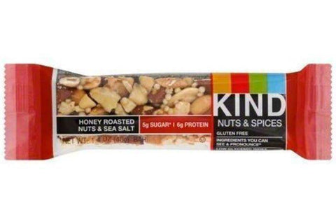 Kind Nuts & Spice Bar, Honey Roasted Nuts & Sea Salt - 1.4 Ounces