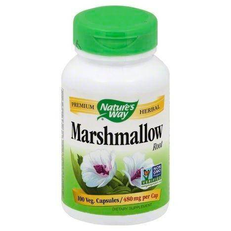 Natures Way Marshmallow Root, 480 mg, Veg. Capsules - 100 Each