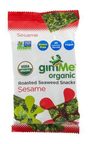 Gimme Organic Seaweed Snacks, Roasted, Sesame - 0.35 Ounces