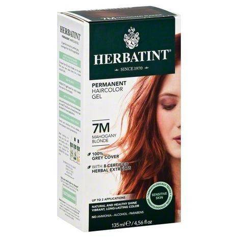 Herbatint Permanent Haircolor Gel, Mahogany Blonde 7M - 4.56 Ounces