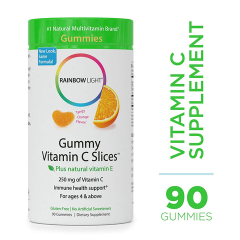 Rainbow Light Gummy Vitamin C Slices Plus Vitamin E-90 Gummies