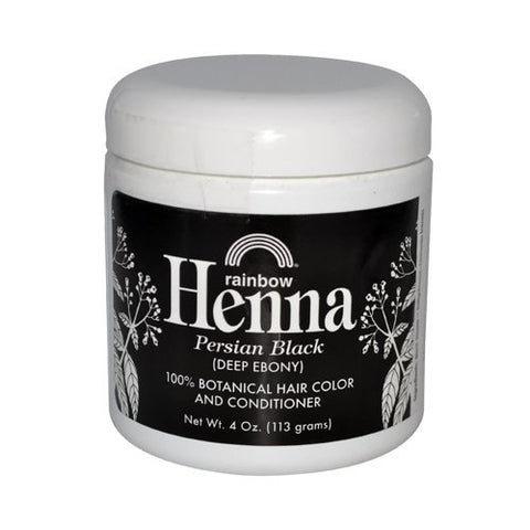 Rainbow Henna Hair Color & Conditioner Persian Black-4 Oz