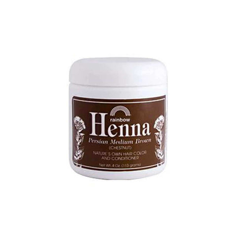 Rainbow Henna Hair Color & Conditioner Medium Brown-4 Oz