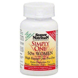 Super Nutrition Simply One Multi-Vitamin/Mineral, with Herbs, 50 + Women, Vegetarian, Food-Based Tablets - 30 Each