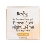 Reviva Labs Brown Spot Night Cream With Kojic Acid-1 Oz