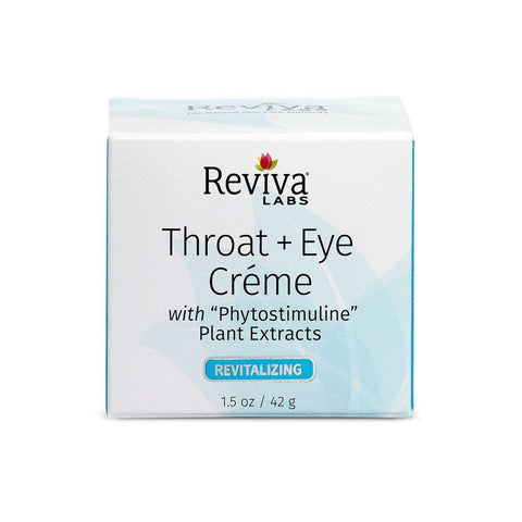 Reviva Labs Throat & Eye Cream For Dry Skin-1.5 Oz