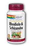 Solaray Rhodiola & Schizandra Extract 500 Mg-60 Vegetarian Capsules