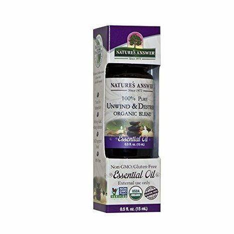 Nature's Answer 100% Pure Unwind & Destrees Organic Blend Essential Oil - 0.5 Ounces