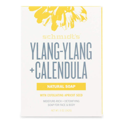Schmidt's Ylang-Ylang & Calendula Natural Soap With Exfoliating Apricot seed-0.5 Oz