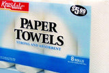 Krasdale Paper Towels 8ct