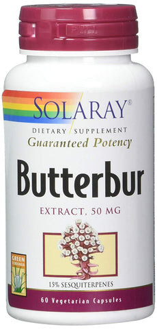 Solaray Butterbur Extract 50 Mg 15% Sesquiterpenes-60 Vcaps