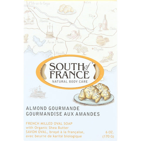 South Of France Almond Gourmande French Milled Oval Soap-6 Oz