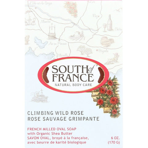 South Of France Climbing Wild Rose French Milled Oval Soap-6 Oz