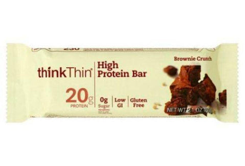 ThinkThin High Protein Bar, Brownie Crunch - 2.1 Each