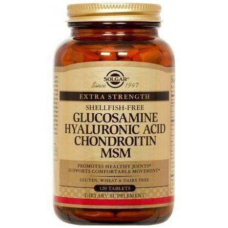 Solgar Glucosamine Hyaluronic Acid Chondroitin MSM - 120 Count