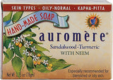 Auromere Ayurvedic Soap With Organic Neem Sandalwood Turmeric-2.75 Oz