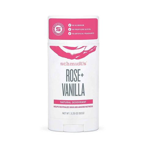 Schmidt's Rose & Vanilla Deodorant-3.25 Oz