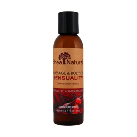 Shea Natural Massage & Body Oil Sensuality Midnight Pomegranate-4 Oz