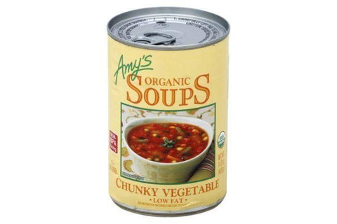 Amys Soup, Low Fat, Organic, Chunky Vegetable - 14.3 Ounces