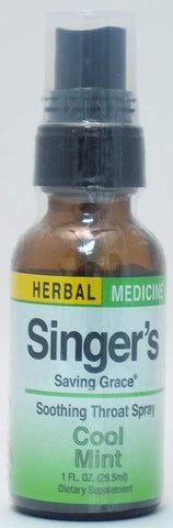 Herbs Etc Singer's Soothing Throat Spray Cool Mint-1 Oz