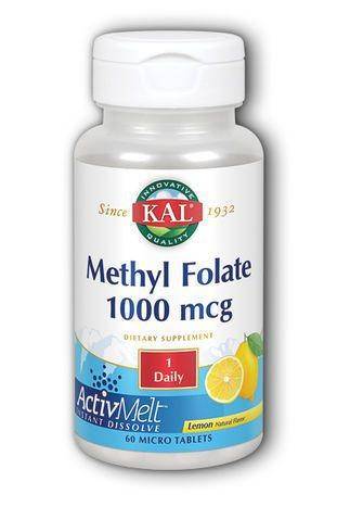 Kal Methyl Folate ActiveMelt Lozenges, Lemon - 60 Micro Tablets