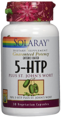 Solaray 5-HTP Plus St.John's Wort-30 Vegetarian Capsules