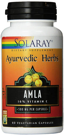 Solaray Ayurvedic Herbs Amla 500 Mg-60 Vegetarian Capsules