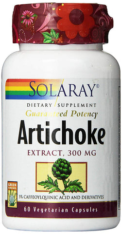 Solaray Artichoke Extract 300 Mg-60 Vegeatarian Capsules