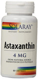 Solaray Astaxanthin 4 Mg Dietary Supplement-60 Softgels
