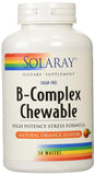 Solaray B-Complex Chewable With Vitamin C Natural Orange Flavor-50 Chewables