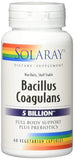 Solaray Bacillus Coagulans Plus Prebiotics 5 Billion-60 Vegetarian Capsules