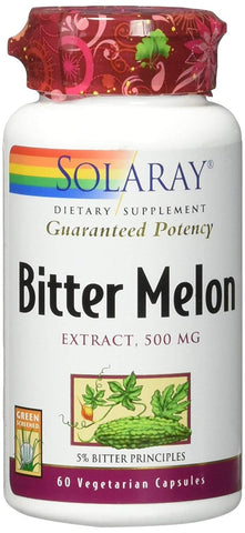 Solaray Bitter Melon Extract 500 Mg-60 Vegetarian Capsules