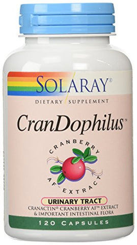 Solaray CranDophilus Cranberry Af Extract Urinary Tract-120 Vegetarain Capsules Note: Need To Be Refrigerated