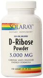 Solaray D-Ribose Powder 5,000 Mg Unflavored-5.29 Oz