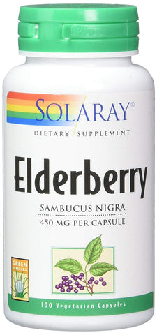 Solaray Elderberry Sambucus Nigra 450 Mg-100 Veg Caps