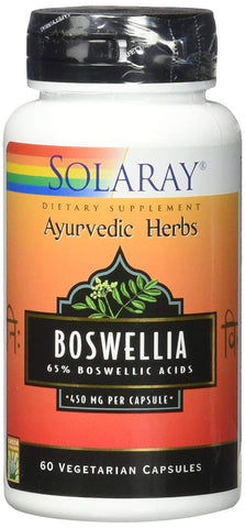 Solaray Boswelia 300 Mg Ayurvedic Herbs-60 Vegetarian Capsules