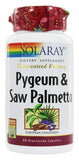 Solaray Pygeum & Saw Palmetto-60 Vegetarian Capsules