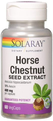 Solaray Horse Chestnut Extract 400 Mg-60 Vegetarian Capsules