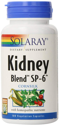 Solaray Kidney Blend SP-6 Corn Silk-100 Vegetarian Capsules