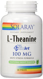 Solaray L-Theanine 100 Mg Anti Stress Formula Natural Mint Flavor-30 Pieces