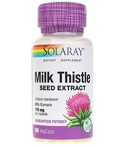 Solaray Milk Thistle Extract 175 Mg-60 Vegetarian Capsules