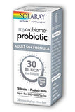 Solaray Mycrobiome Probiotic Adult 50+ Formula 30 Billion Live Cultures-30 Enteric Veg Caps Note: Need To Be Refrigerated
