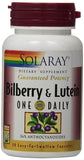 Solaray Bilberry & Lutein One Daily-30 Easy To Swallow Capsules