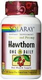 Solaray Hawthorn One Daily One Month Supply-30 Vegetarian Capsules