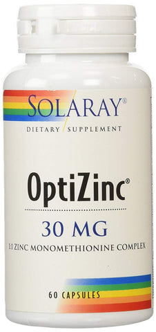 Solaray Optizinc 30 Mg-60 Veg Caps