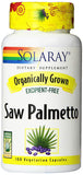 Solaray Originally Grown Saw Palmetto-100 Vegetarian Capsules